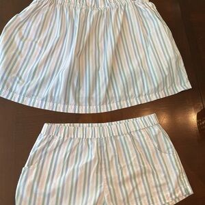 LAKE Striped Pajama Set